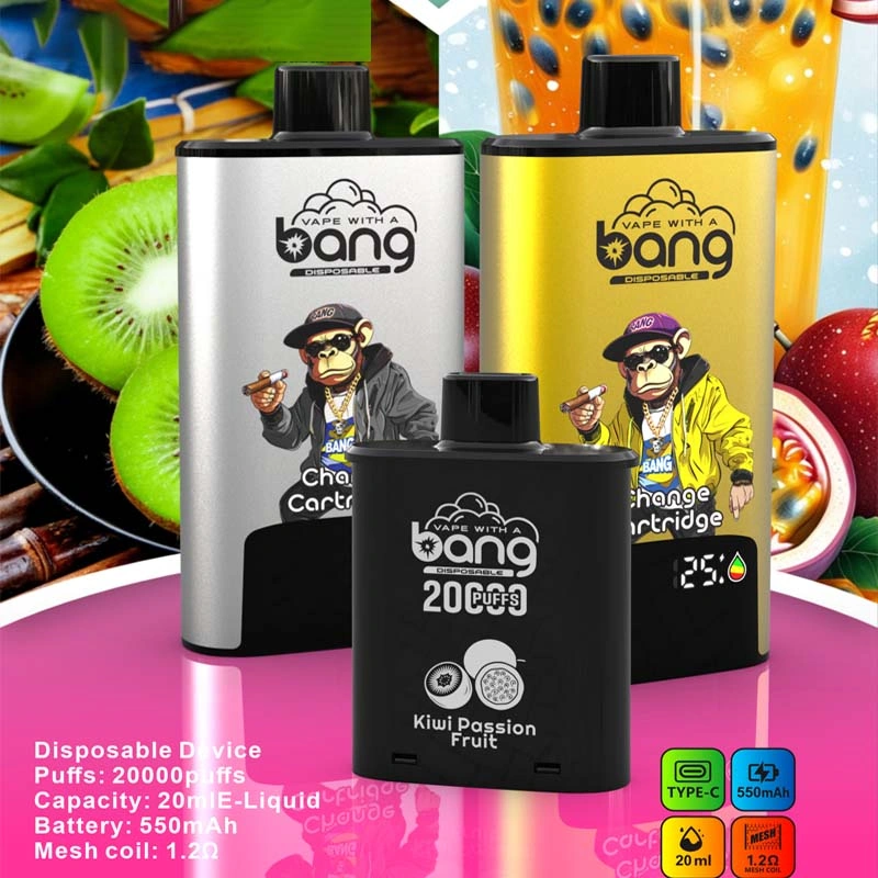 BANG 20K Puffs Change Cartridge Vape Kiwi Passion Fruit BANG 20K Puffs Change Cartridge Vape Kiwi Passion Fruit