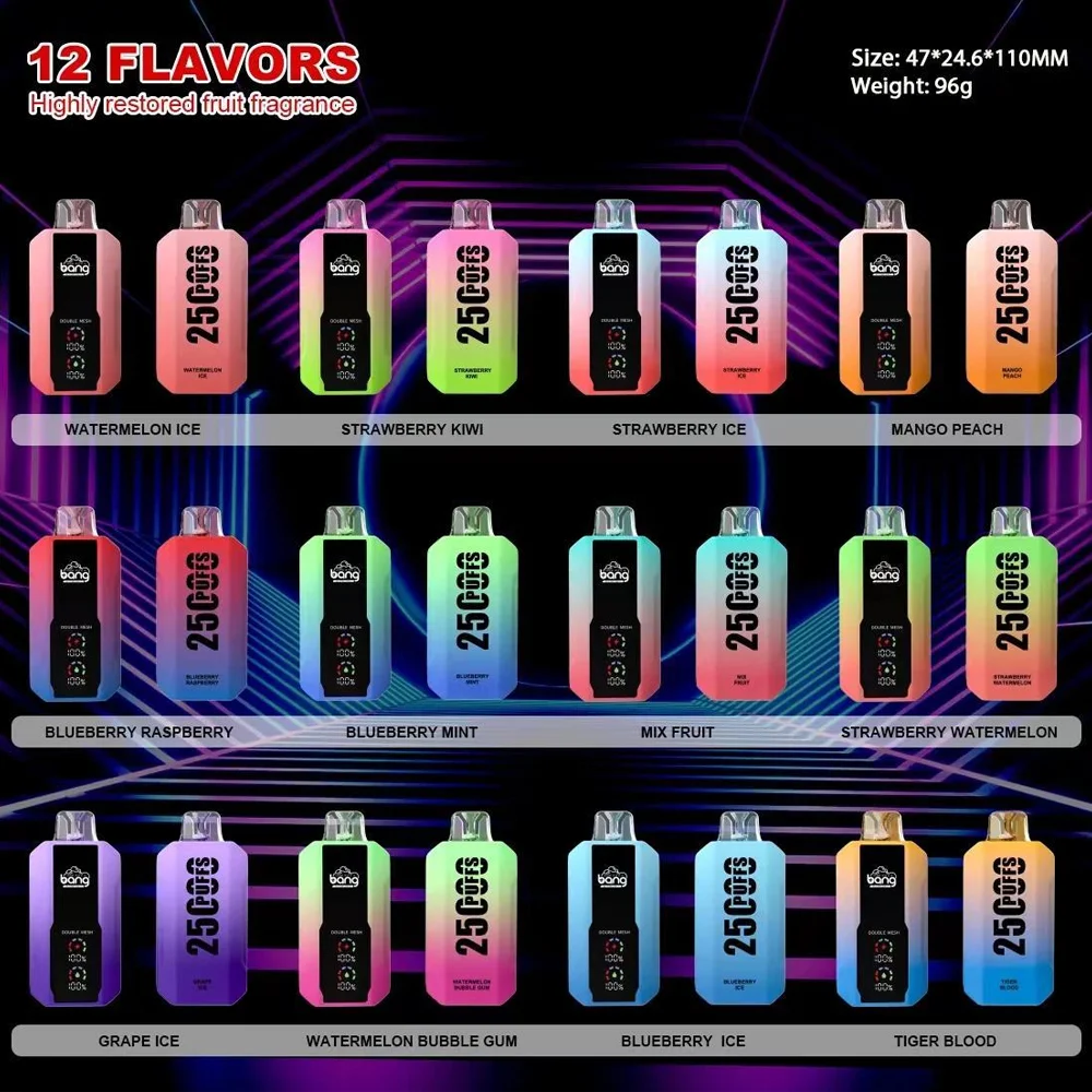 Bang 25000 25K Puffs Vape 12 Flavors Bang 25000 25K Puffs Vape 12 Flavors