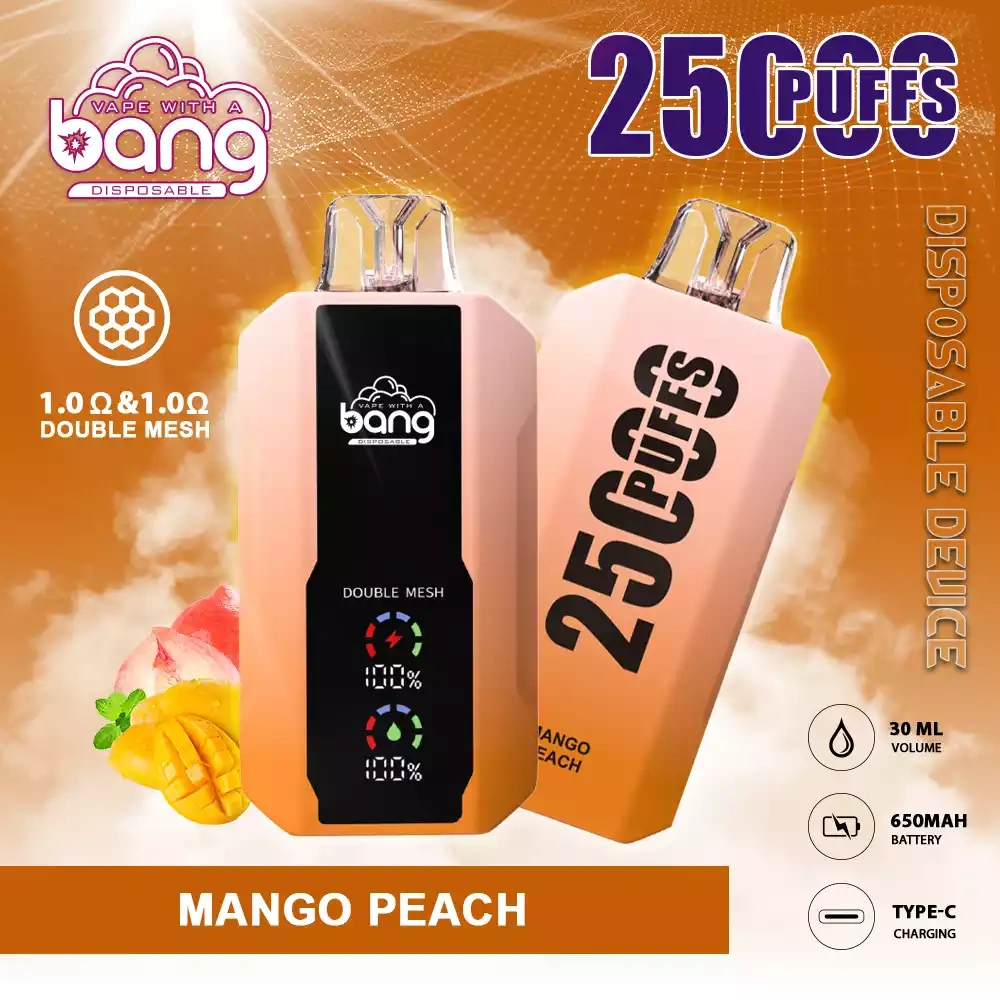 Bang 25000 25K Puffs Vape MANGO PEACH Bang 25000 25K Puffs Vape MANGO PEACH