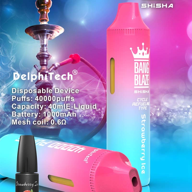 Bang Blaze 40K Puffs Shisha Refillable Vape Strawberry Ice Bang Blaze 40K Puffs Shisha Refillable Vape Strawberry Ice