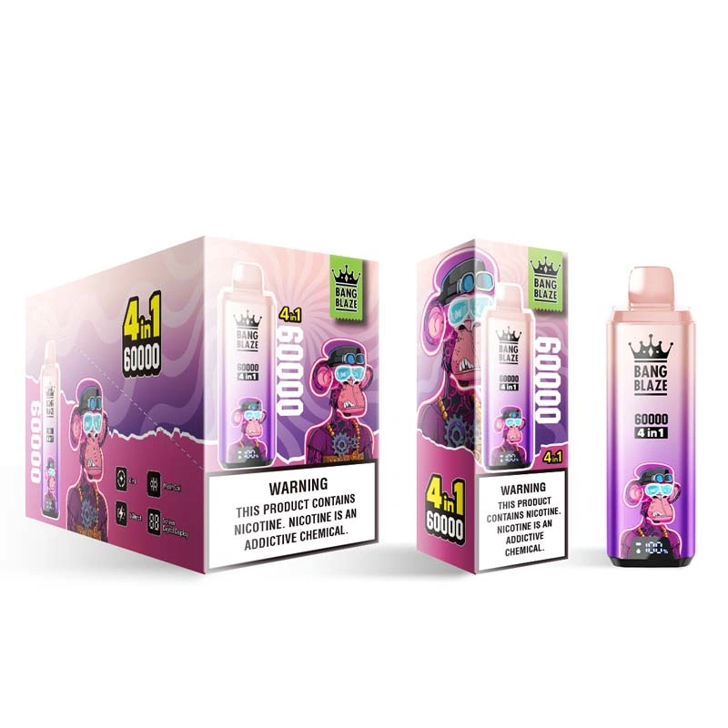 Bang Blaze 60K Puffs 4-in-1 Disposable Vape Blueberry Raspberry & Grape Ice & Berry Ice & Aloe Mango Melon Bang Blaze 60K Puffs 4-in-1 Disposable Vape Blueberry Raspberry & Grape Ice & Berry Ice & Aloe Mango Melon