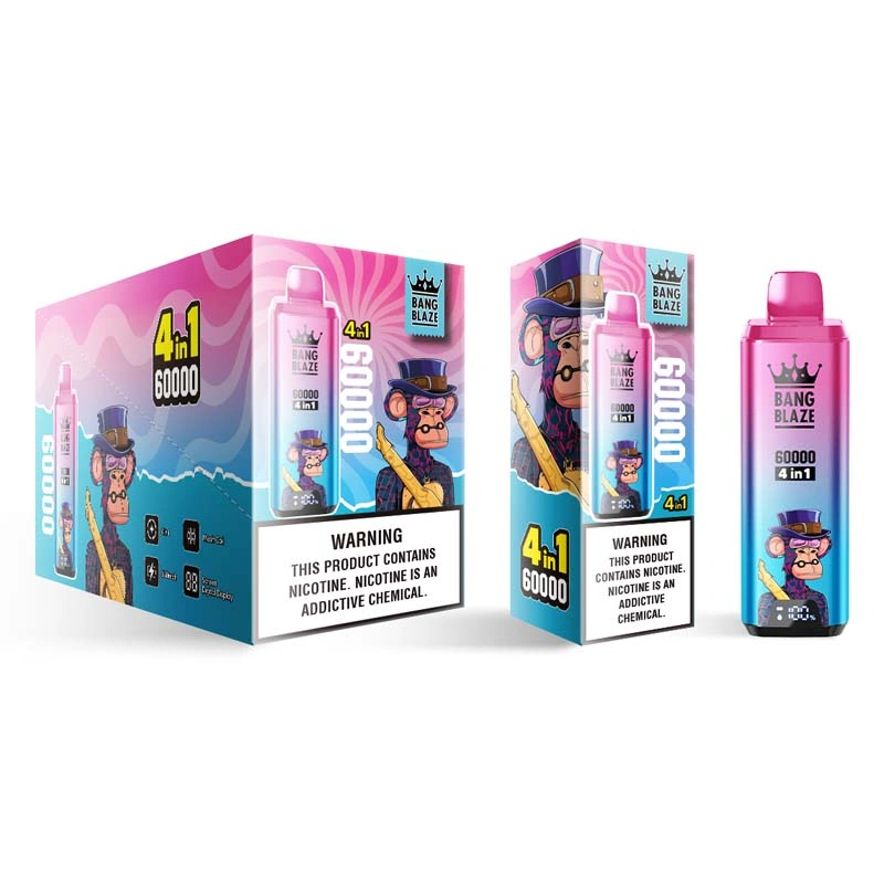 Bang Blaze 60K Puffs 4-in-1 Disposable Vape Watermelon Ice & Blueberry Cherry & Summer Time & Sour Mango Pineapple Bang Blaze 60K Puffs 4-in-1 Disposable Vape Watermelon Ice & Blueberry Cherry & Summer Time & Sour Mango Pineapple