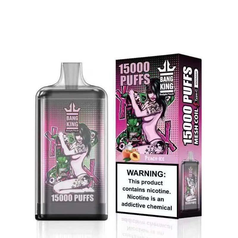 Bang King 15K 15000 Puffs Disposable Vape Peach Ice Bang King 15K 15000 Puffs Disposable Vape Peach Ice