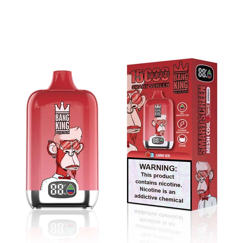 Bang King 15K Smart Screen 15000 Puffs Vape LUSH ICE Bang King 15K Smart Screen 15000 Puffs Vape LUSH ICE