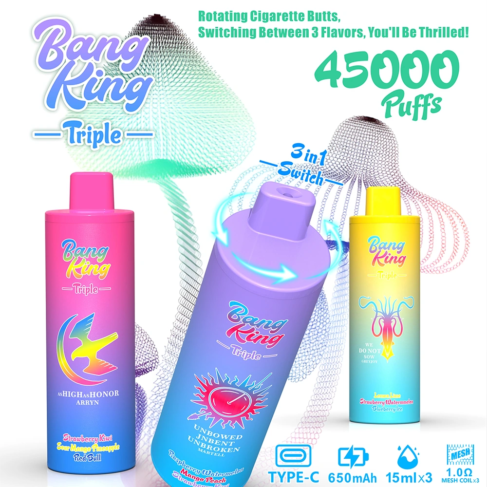 Bang King 45K 45000 Puffs Triple 3 in 1 Flavor Vape Bang King 45K 45000 Puffs Triple 3 in 1 Flavor Vape