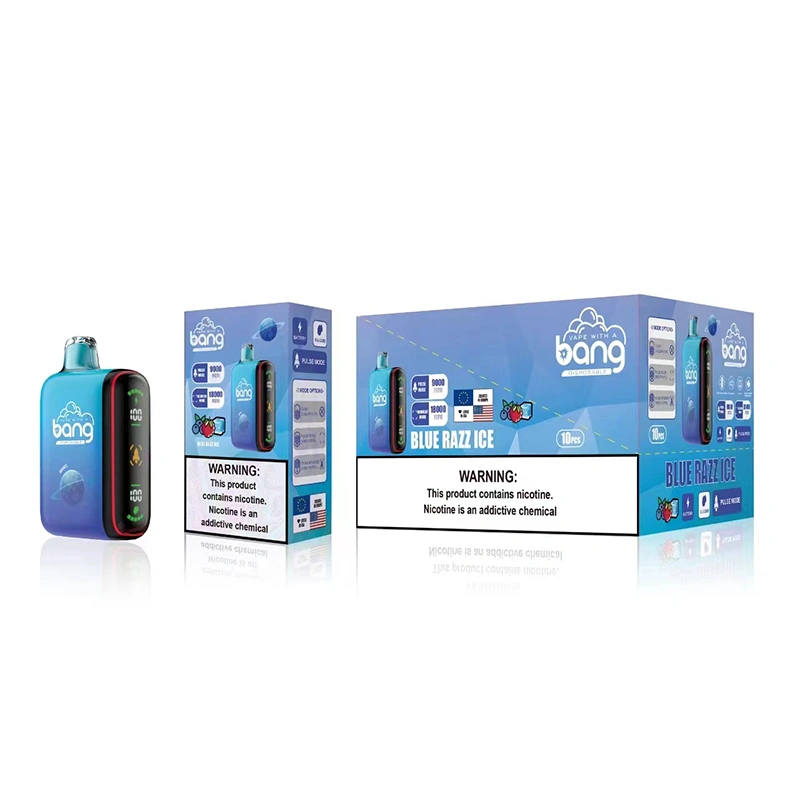 Bang Pulse 18K Puffs Vape Smart Screen Blue Razz lce Bang Pulse 18K Puffs Vape Smart Screen Blue Razz lce