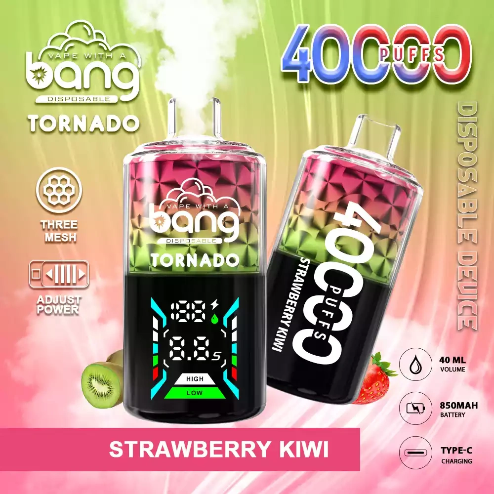 Bang Tornado 40K 40000 Puffs Strawberry Kiwi Bang Tornado 40K 40000 Puffs Strawberry Kiwi