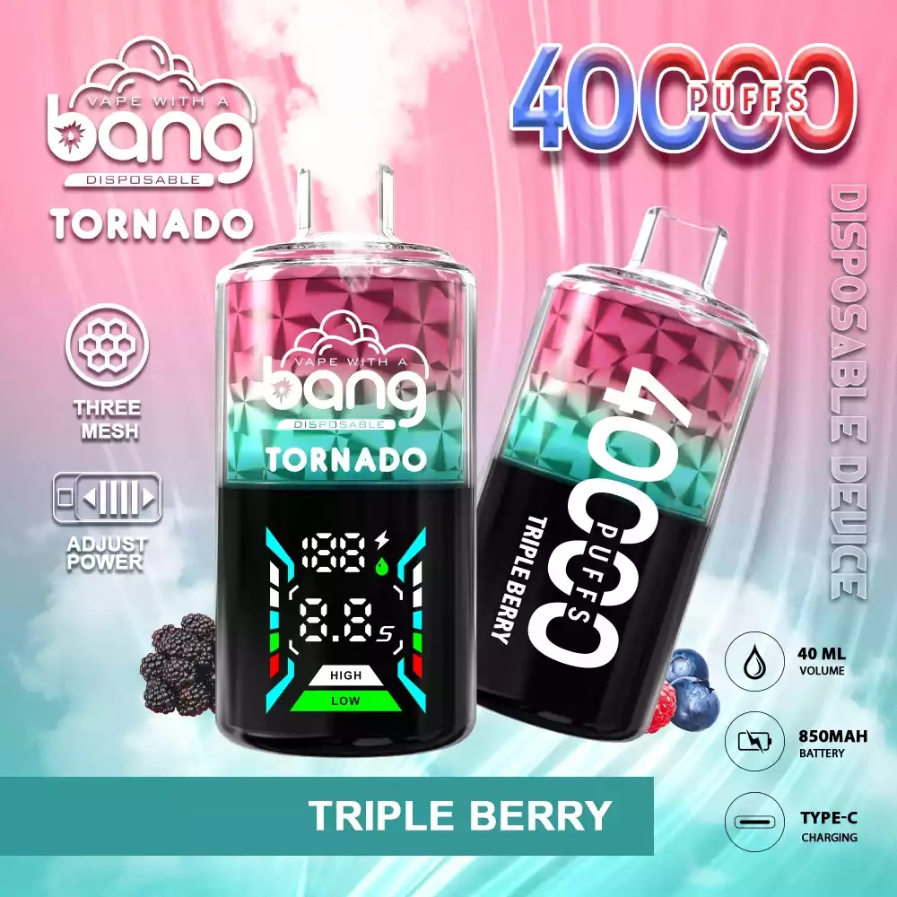 Bang Tornado 40K 40000 Puffs TRIPLE BERRY Bang Tornado 40K 40000 Puffs TRIPLE BERRY