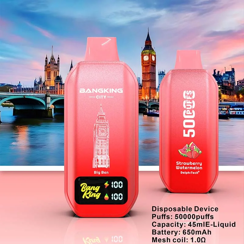 Bang King CITY 50K 50000 Puffs Vape Strawberry Watermelon Bang King CITY 50K 50000 Puffs Vape Strawberry Watermelon