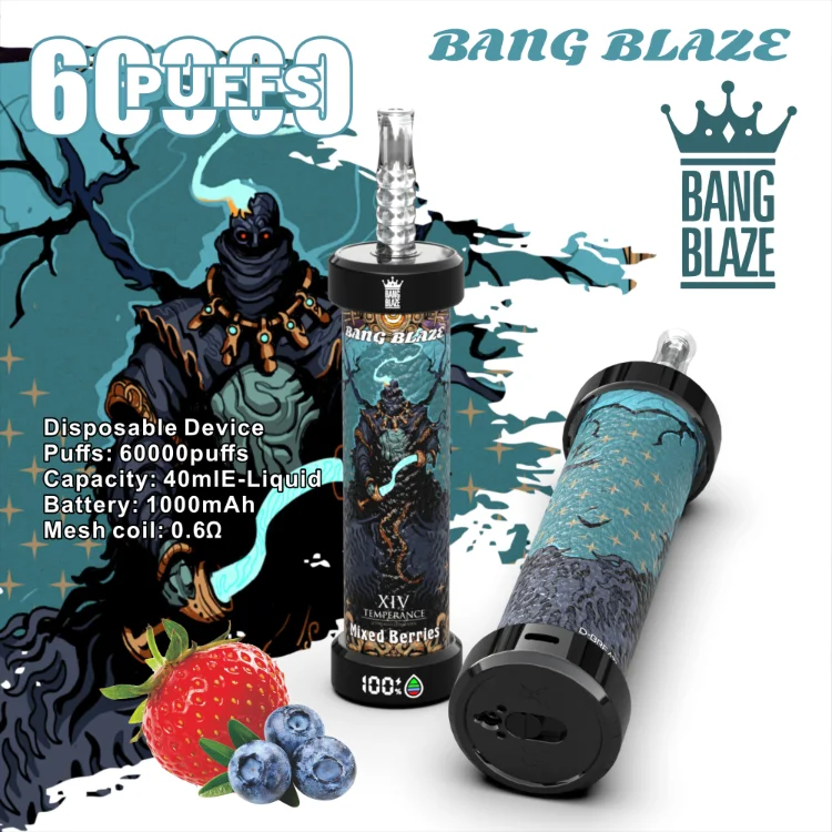 Bang Blaze 60K Puffs Disposable Vape Type-C Charging Hookah Vape Mixed Berries Bang Blaze 60K Puffs Disposable Vape Type-C Charging Hookah Vape Mixed Berries