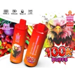 Bang King Triple 100K Vape 3-in-1 Flavor Watermelon & Strawberry Ice Cream & Triple Melon
