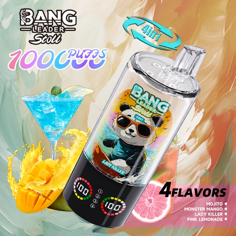 Bang Leader 100K Vape 4-in-1 Flavor Mojito & Monster Mango & Lady Killer & Pink Lemonade Bang Leader 100K Vape 4-in-1 Flavor Mojito & Monster Mango & Lady Killer & Pink Lemonade