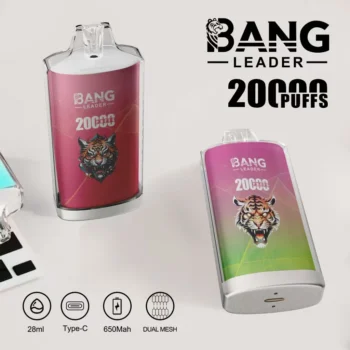 Bang Leader 20K Puffs Disposable Vape Dual Mesh Tiger Design  Shipping from EU Warehouse 1