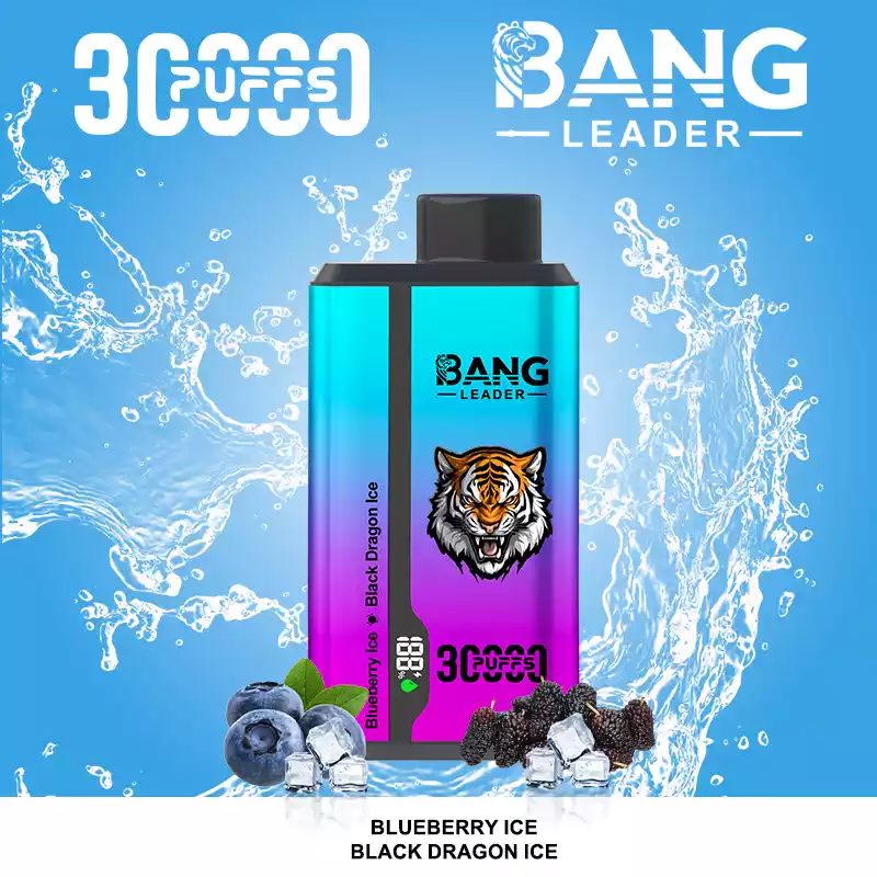 Bang Leader 30000 Puffs Disposable Vape 2-in-1 Dual Flavor Blueberry Ice & Black Dragon Ice Bang Leader 30000 Puffs Disposable Vape 2-in-1 Dual Flavor Blueberry Ice & Black Dragon Ice