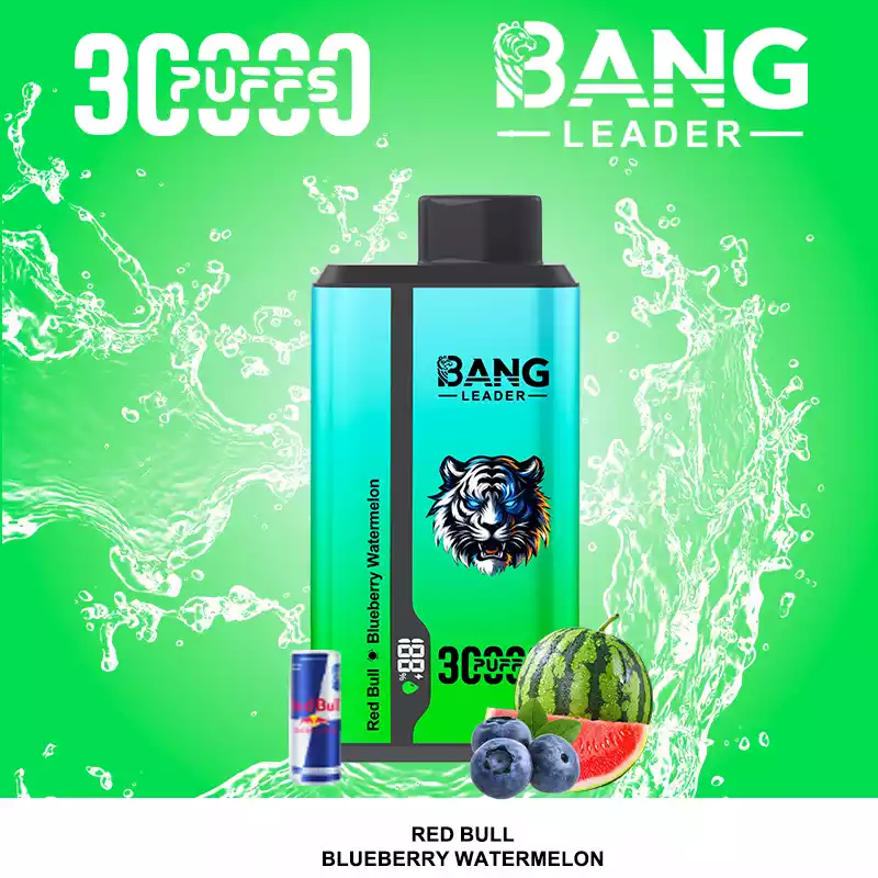 Bang Leader 30000 Puffs Disposable Vape 2-in-1 Dual Flavor Red Bull & Blueberry Watermelon Bang Leader 30000 Puffs Disposable Vape 2-in-1 Dual Flavor Red Bull & Blueberry Watermelon