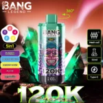Bang Legend 120K Vape 5-in-1 Flavors 120,000 Puffs Disposable Vape Independent Mesh Coils EU Warehouse Shipping