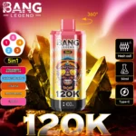 Bang Legend 120K Vape 5-in-1 Flavors 120,000 Puffs Disposable Vape Independent Mesh Coils EU Warehouse Shipping