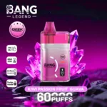 Bang Legend 60K Puffs Disposable Vape Turbo Mode Refillable Pure Flavor Adjustable Airflow